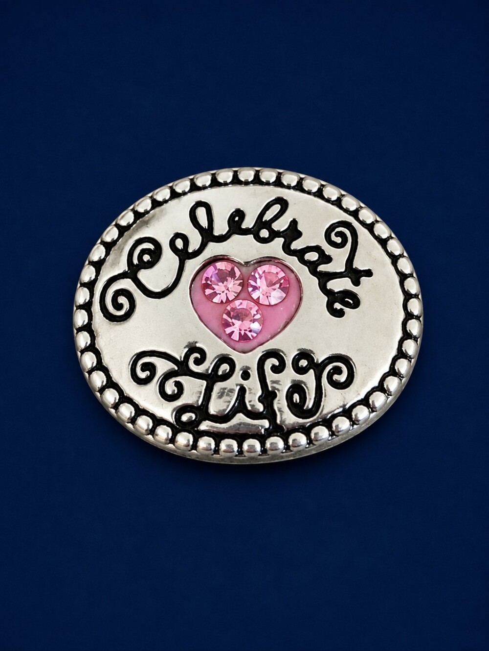 Jcm Stainless Steel Celebrate Life Slider Charm